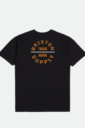 Brixton Oath V S/S Stt Black/Burnt Orange/White Tee